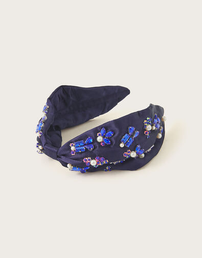 Jewel Embellished Headband, , large