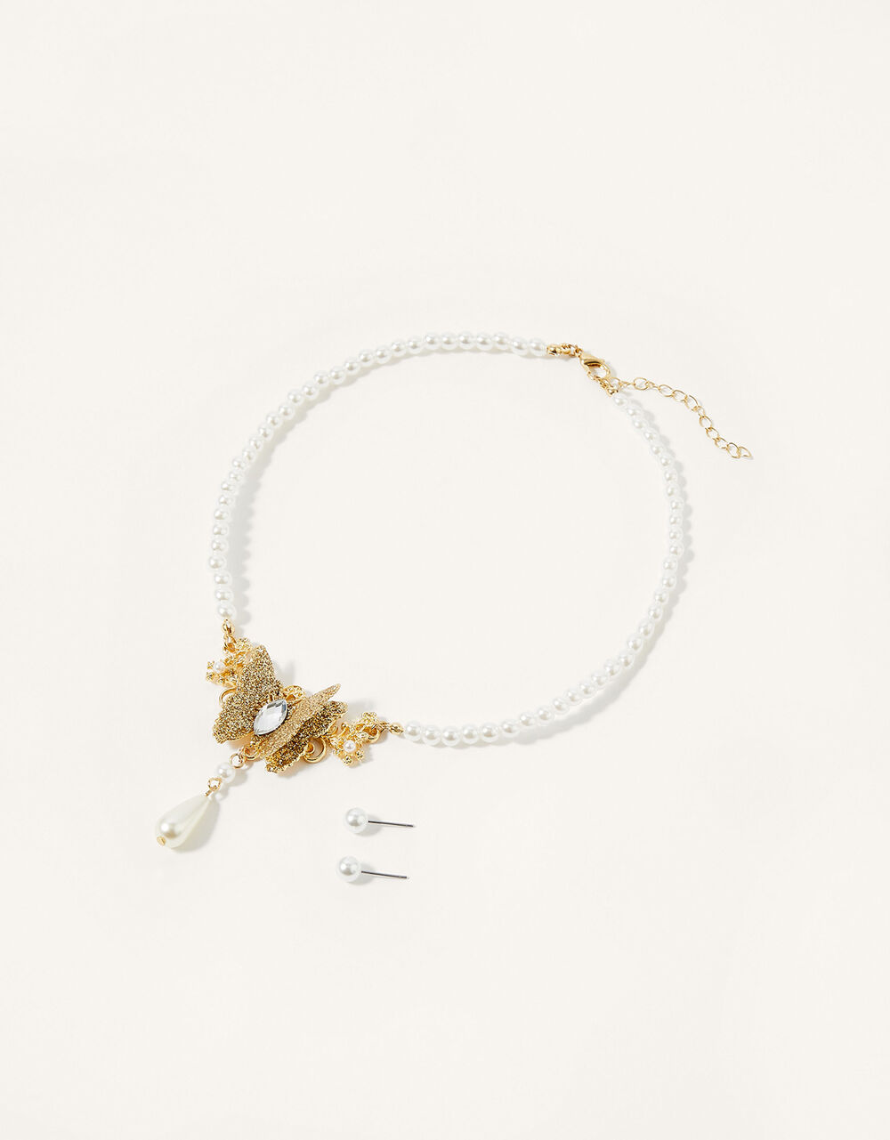 Children Children's Accessories | Butterfly Pearl Jewellery Set - HT98852