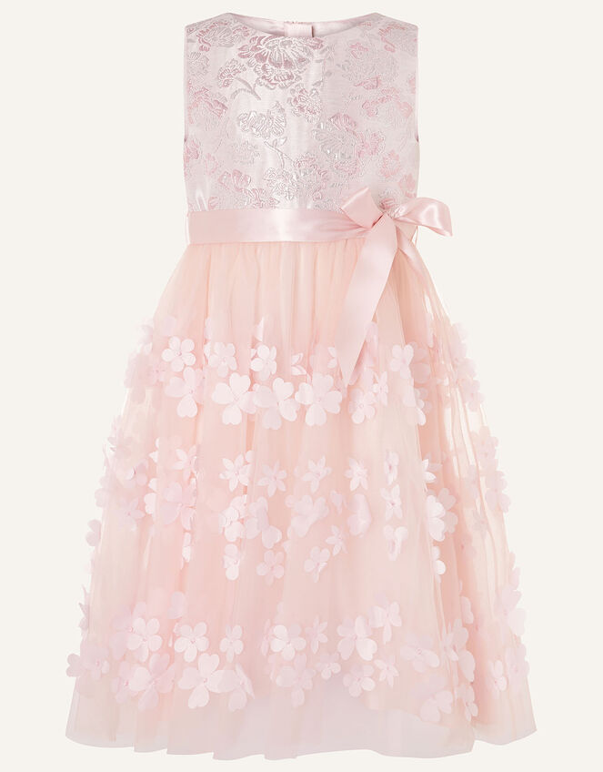 Jacquard Petal Dress, Pink (PINK), large