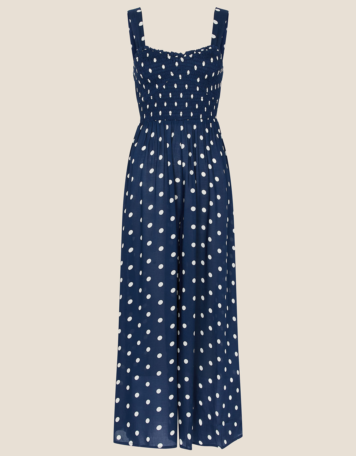 monsoon blue polka dot dress