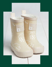 Grass and Air Colour-Revealing Wellies, Natural (STONE), large