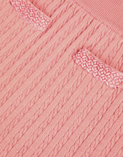 Embellished Cable Knit Skirt, Pink (PINK), large