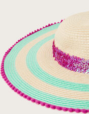 Bridget Bright Floppy Hat, Multi (MULTI), large