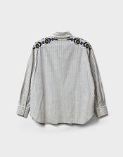 East Katya Tailored Striped Shirt, Multi (MULTI), large