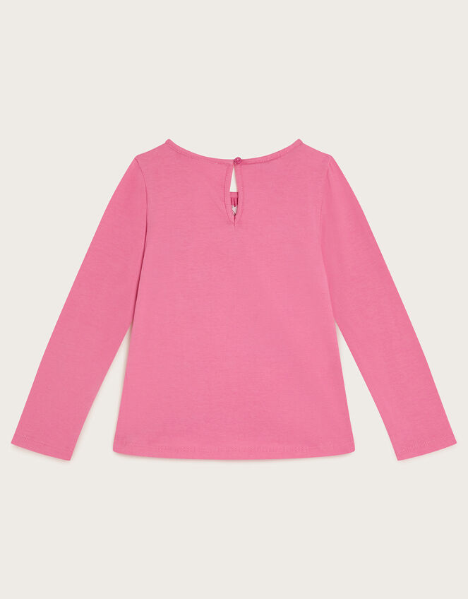 Christmas Embellished Long Sleeve T-Shirt, Pink (PINK), large