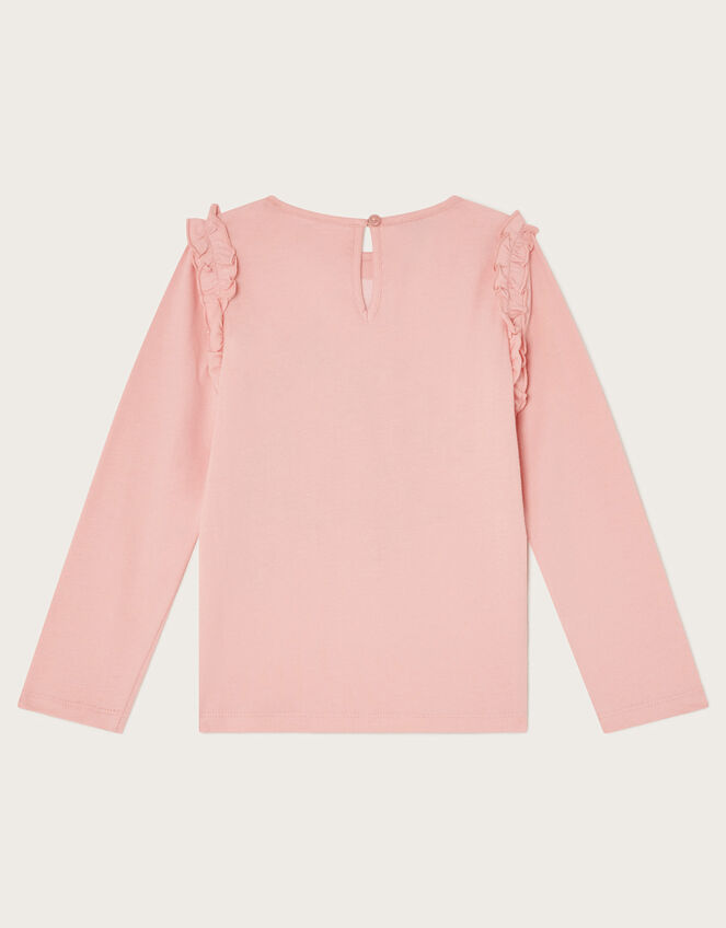 Embellished Unicorn Long Sleeve Top, Pink (PINK), large