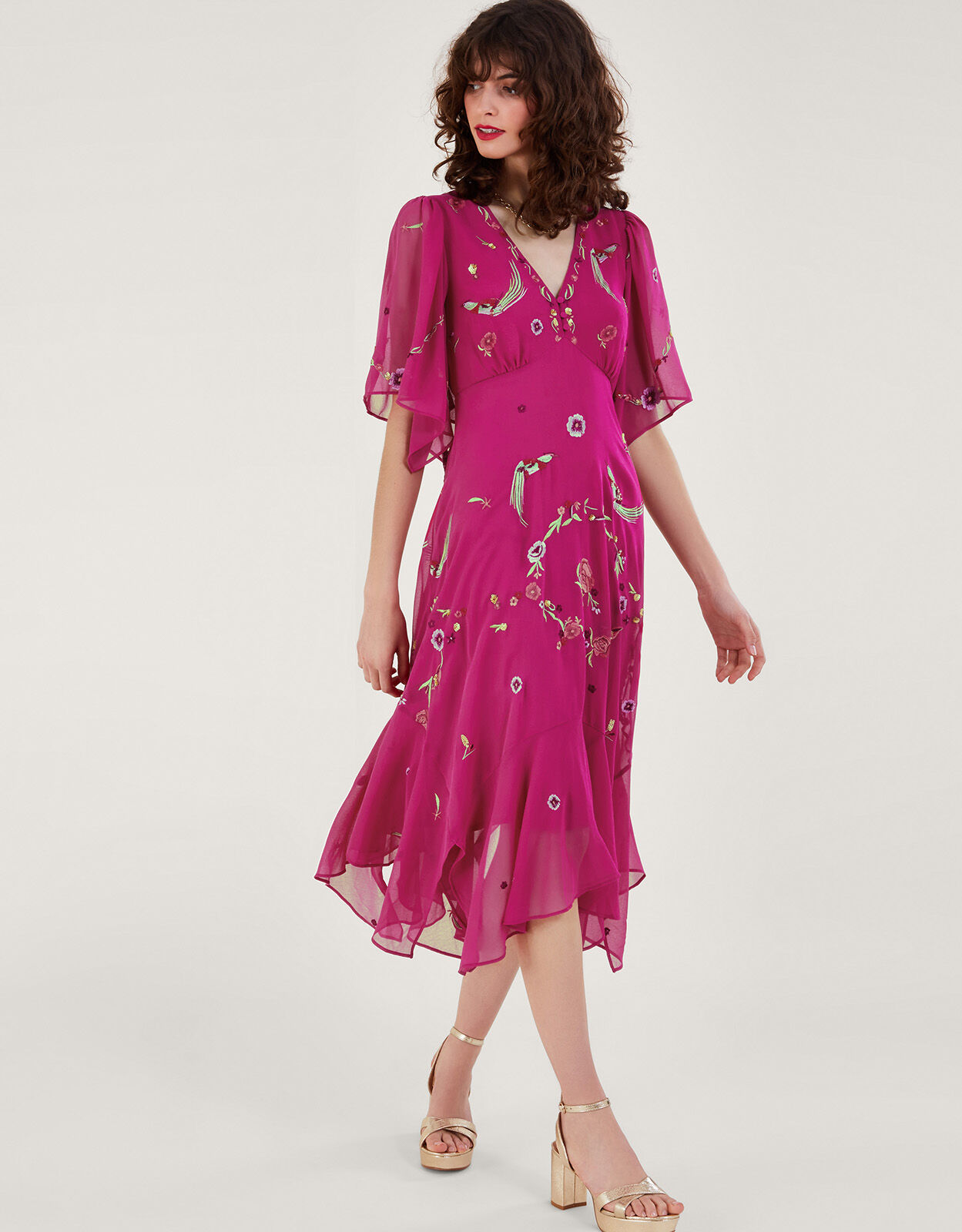 Rosa lace clearance hanky hem dress