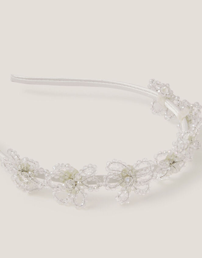 Flower Beaded Headband, , large