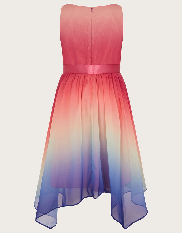 Ione Chiffon Ombré Print Cowl Neck Top and High Rise Maxi Skirt Set with Scarf main image 0