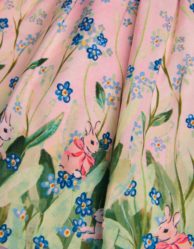 Baby Bunny Scene Dress, Pink (PINK), large