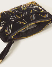 Velvet Embellished Purse, , large