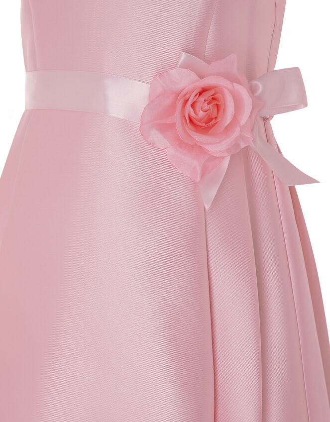 Lucinda Twill and Lace Occasion Dress, Pink (PALE PINK), large