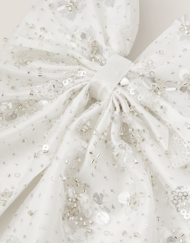 Sparkle Bow Hair Clip, , large