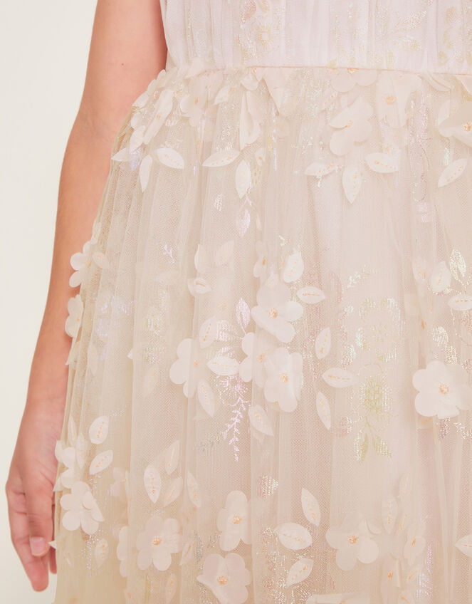 Penny Iridescent 3D Floral Dress, Pink (PALE PINK), large