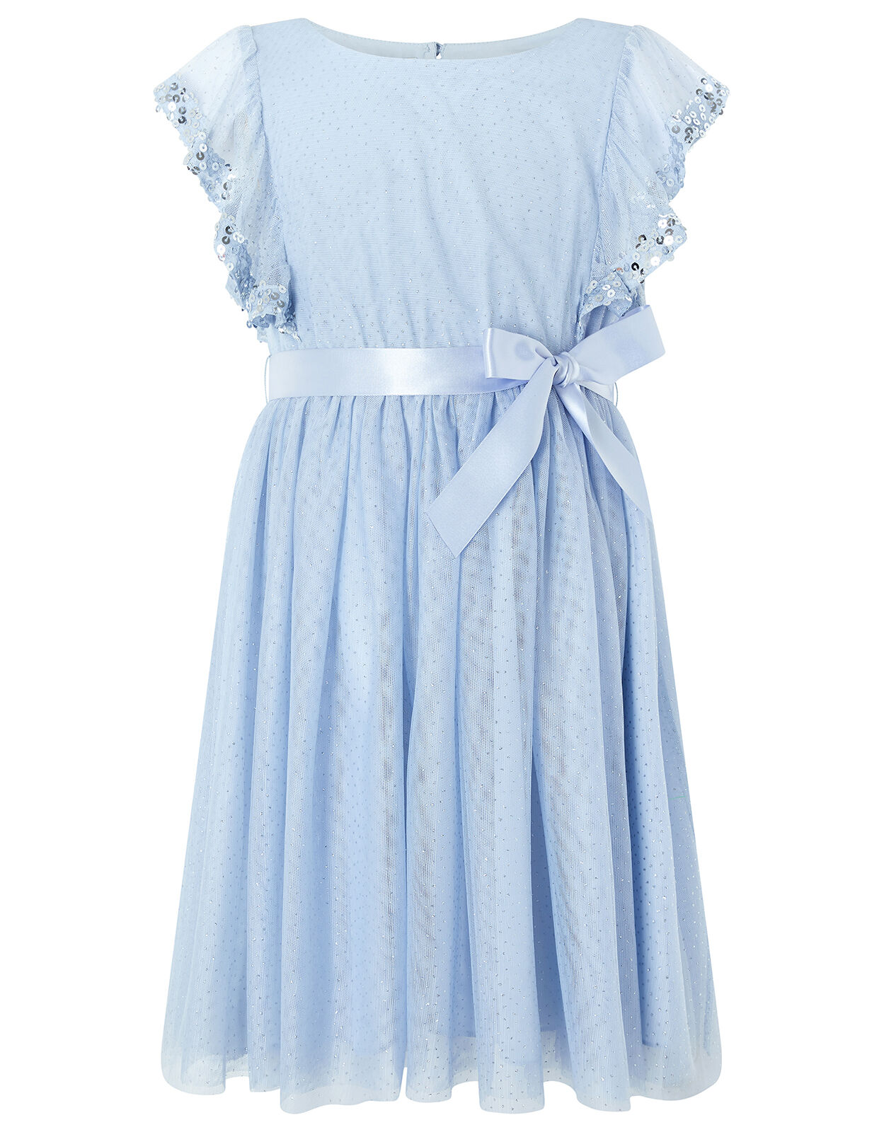 monsoon blue sequin dress