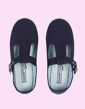 Hampton Canvas Nantucket Plimsolls, Blue (NAVY), large