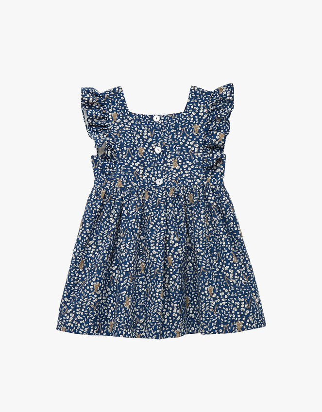 Trotters Lula Bunny Ruffle Corduroy Dress, Blue (NAVY), large