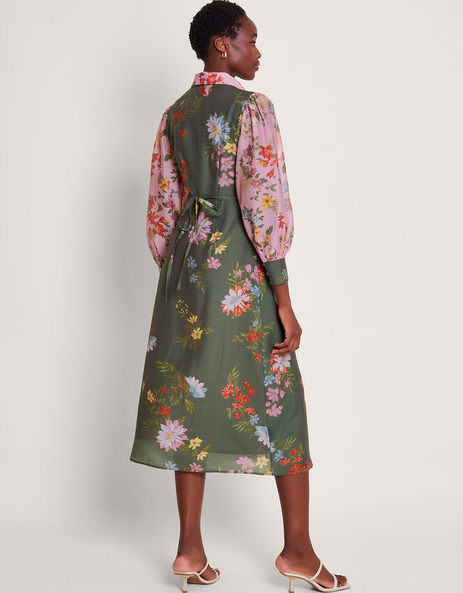 Jaquetta Shirt Dress, Green (OLIVE), large