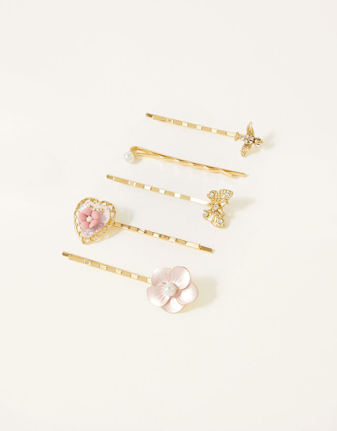 Pretty Mini Hair Grips 5 Pack, , large