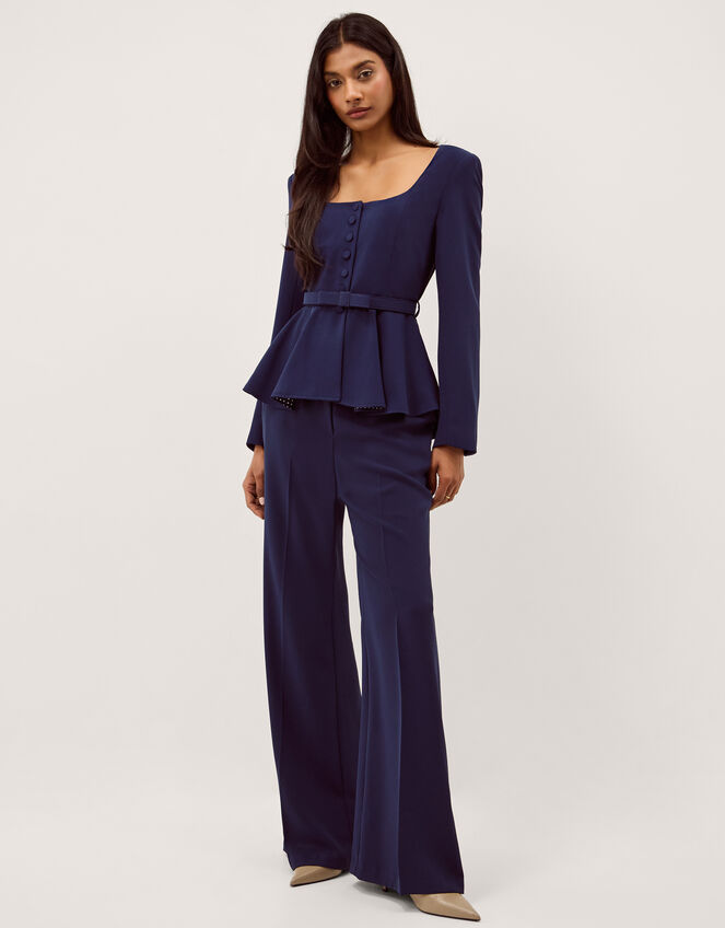 Erin Flared Trousers Blue