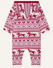 Newborn Rocking Horse Sleepsuit, Red (RED), large