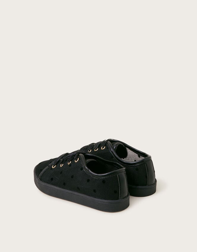 Polka Dot Princess Trainers , Black (BLACK), large