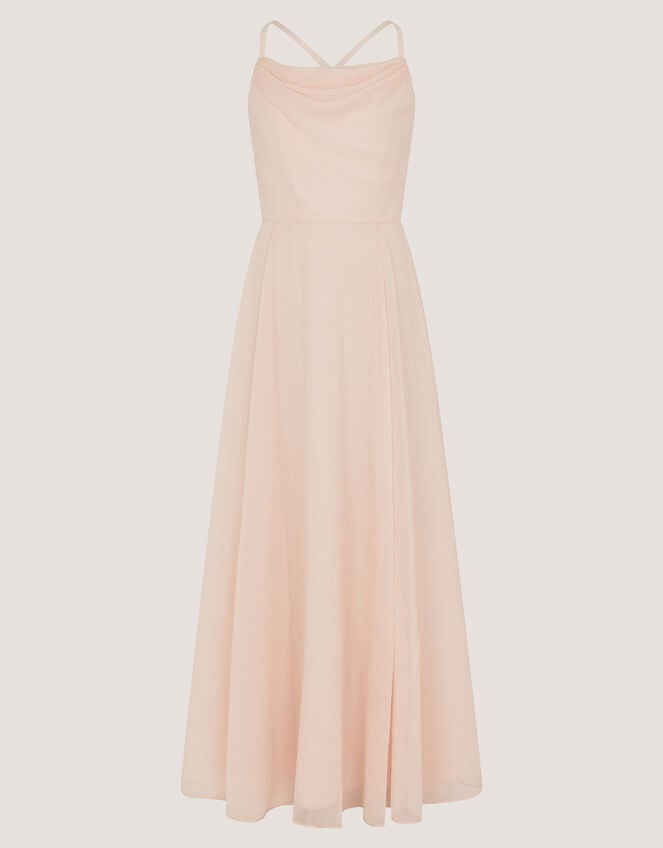 Cali Cowl Neck Prom Dress, Pink (PALE PINK), large