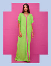 Pitusa Inca Abaya Maxi Sundress, Green (LIME), large