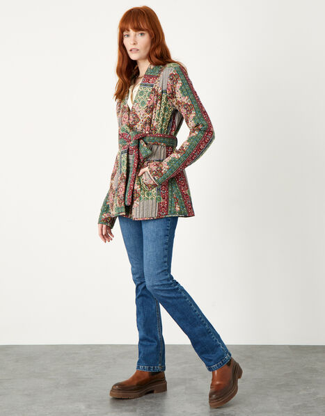 Anna Quilt Print Jersey Jacket Multi, Multi (MULTI), large