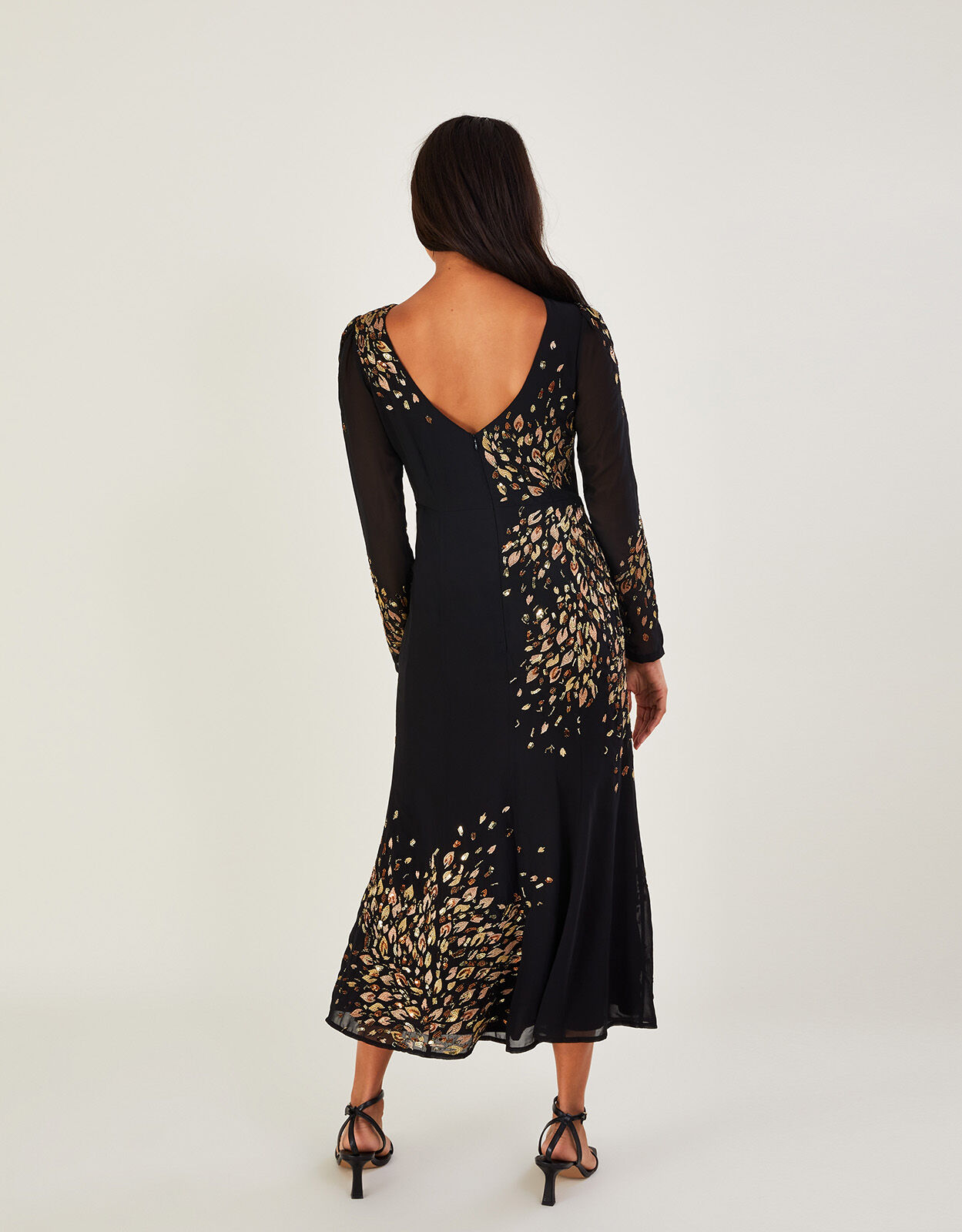 Polyester midi dress 2025