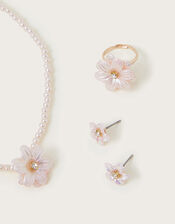 Pearl Flower Jewellery Set, , large