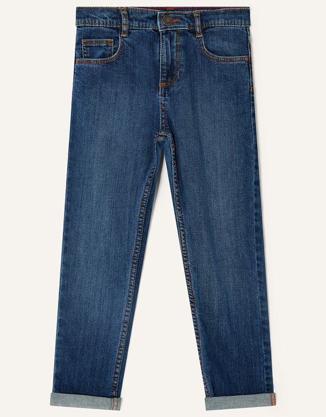 James Straight Leg Jeans, Blue (NAVY), large