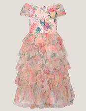 Agnes Floral Print Ruffle Tier Dress, Multi (MULTI), large