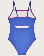 Cut-Out Swimsuit , Blue (BLUE), large