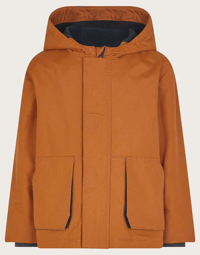 2-in-1 Parka Gilet Coat, Brown (BROWN), large