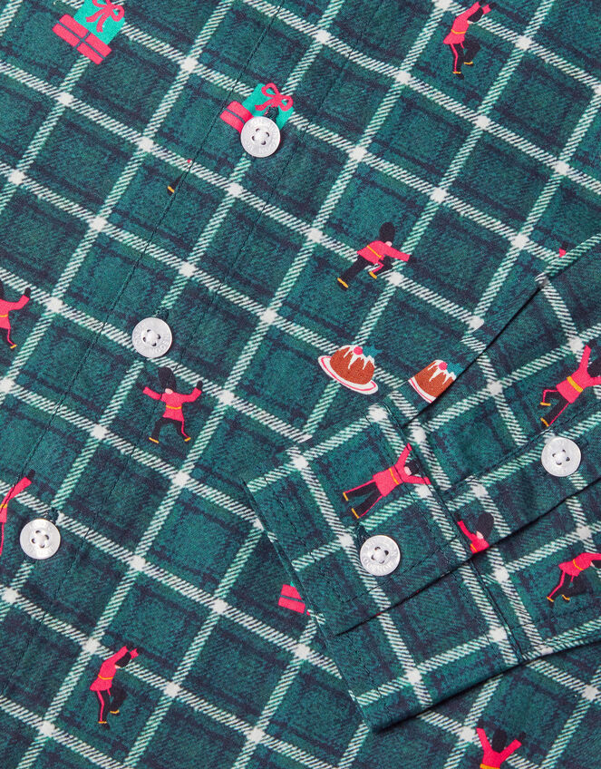 Christmas Check Shirt, Green (GREEN), large