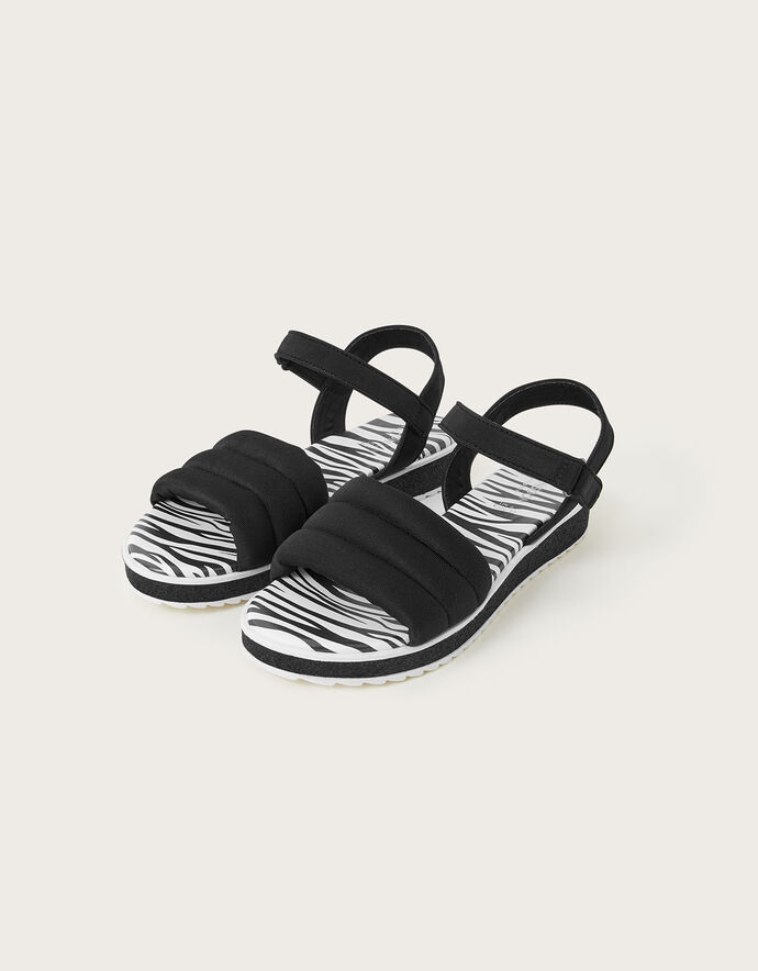 Zebra Trekker Sandals Black