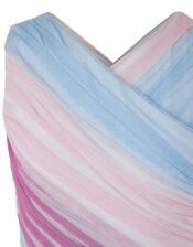 Arianna Ombre Pleated Tulle Prom Dress, Pink (PINK), large