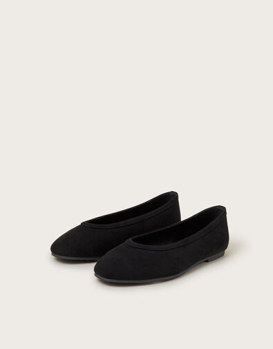 Tori Suedette Ballet Flats, Black (BLACK), large