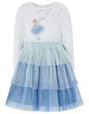 Baby Anna Disco Dress, Blue (BLUE), large