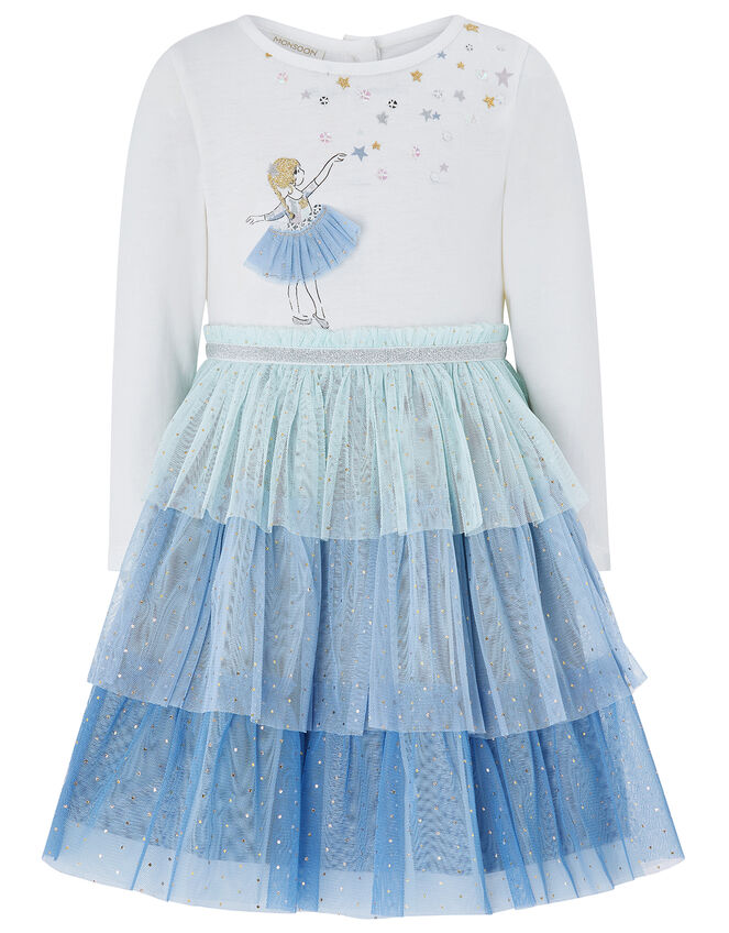 Baby Anna Disco Dress, Blue (BLUE), large