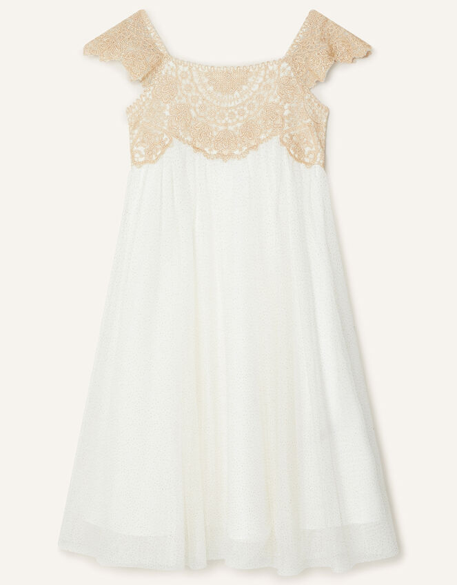 Estella Embroidered Dress , Gold (GOLD), large