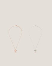 Bow Heart Pendant Necklace Gift Set, , large