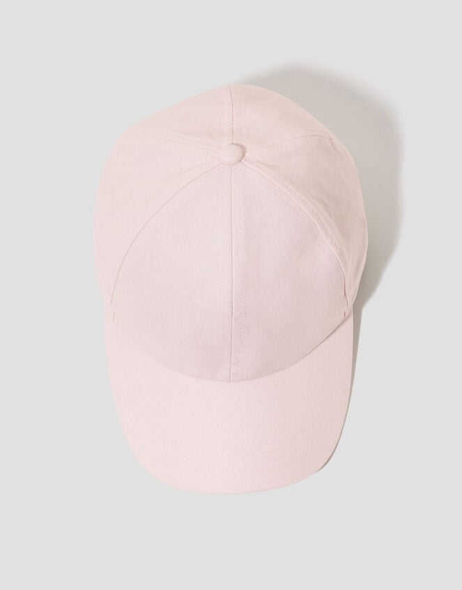Isha Linen Baseball Cap, Pink (PINK), large
