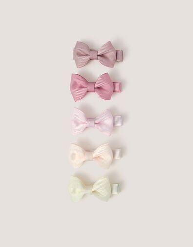 5-Pack Ballet Bow Hair Clips, , large