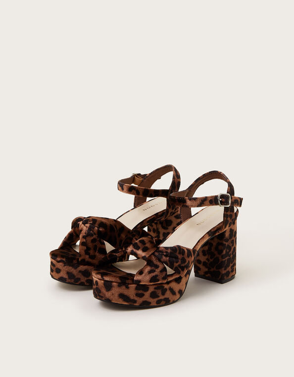 Mara Leopard Print Platform Heels, Multi (MULTI), large