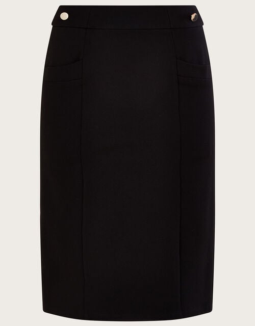 Ponte Pencil Skirt with LENZING™ ECOVERO™ , Black (BLACK), large