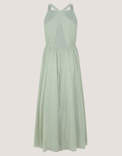 Ellay Cross Back Chiffon Prom Dress, Green (SAGE), large