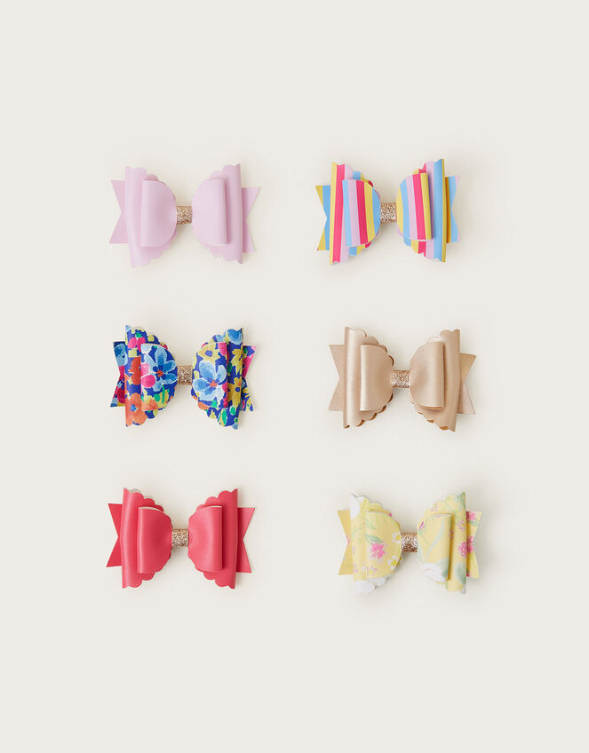 6-Pack Bow Hair Clips, , large