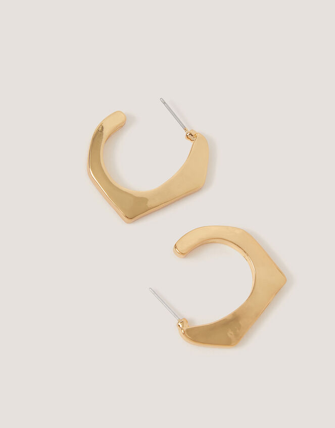 Angular Hoop Earrings, , large